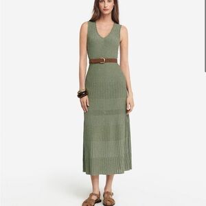 Falconeri Lamé Dress, Green, size small, new without tags